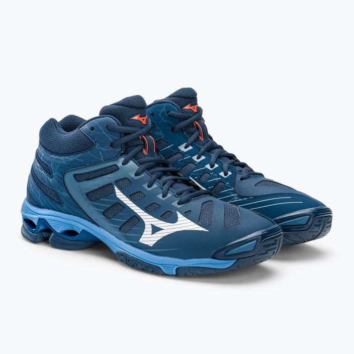 Pánska volejbalová obuv Mizuno Wave Voltage Mid tmavomodro-modrá V1GA216521 5