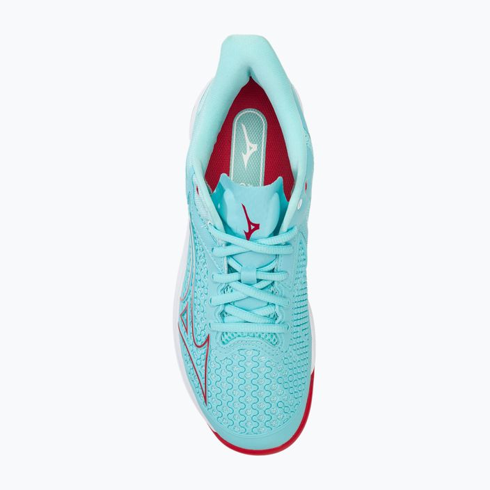 Dámska tenisová obuv Mizuno Wave Exceed Tour 5 AC tanger turquoise/fiery coral 2/white 5