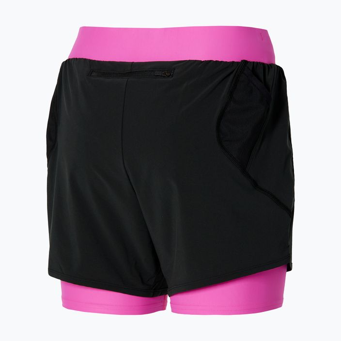 Dámske bežecké šortky Mizuno ER 4.5 2in1 black/pink 2