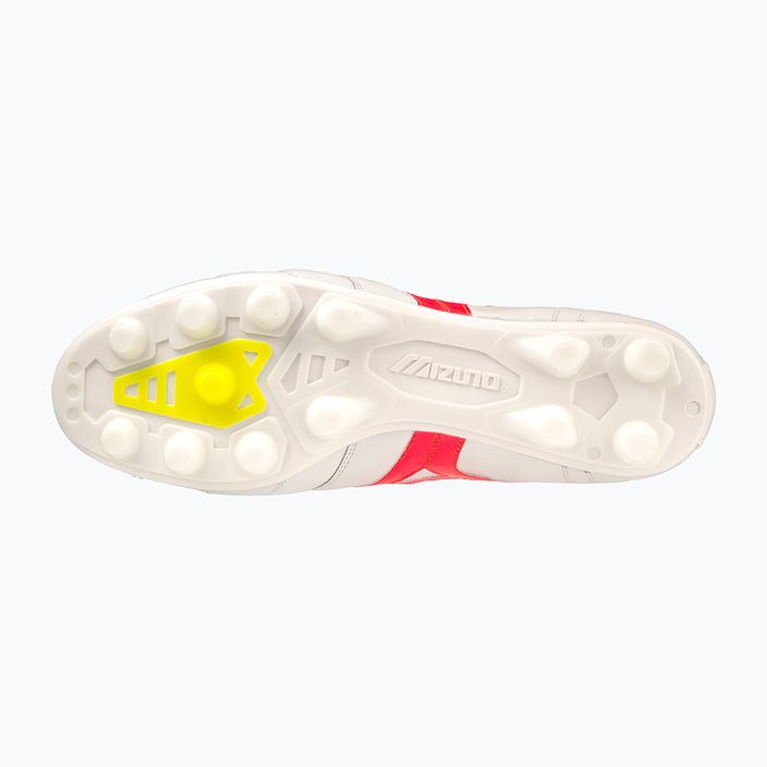 Pánske futbalové topánky Mizuno Morelia II Elite MD white/flery coral2/bolt2 12