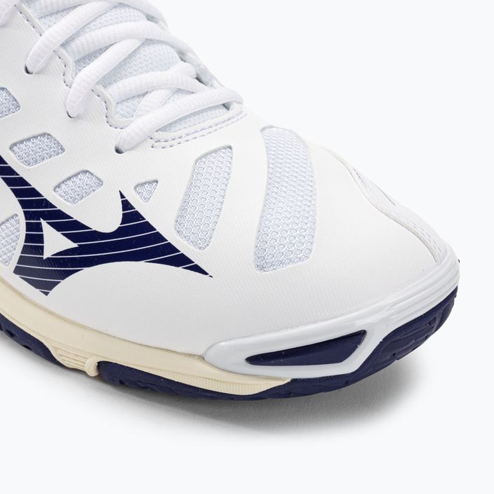 Pánska volejbalová obuv Mizuno Wave Voltage white / blue ribbon / mp gold 9