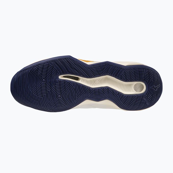 Volejbalová obuv Mizuno Wave Dimension Mid white/blue ribbon/mp gold 5