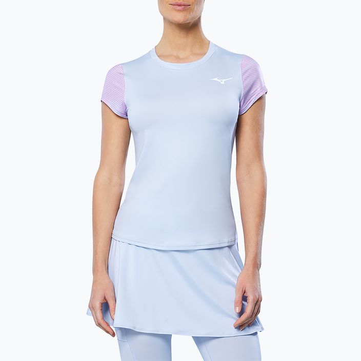 Dámske tenisové tričko Mizuno Charge Printed Tee halogen blue