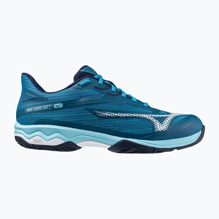 Pánska tenisová obuv  Mizuno Wave Exceed Light 2 AC moroccan blue / white / bluejay 8