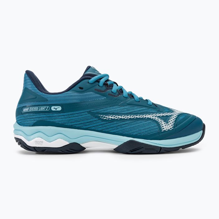 Pánska tenisová obuv  Mizuno Wave Exceed Light 2 AC moroccan blue / white / bluejay 2