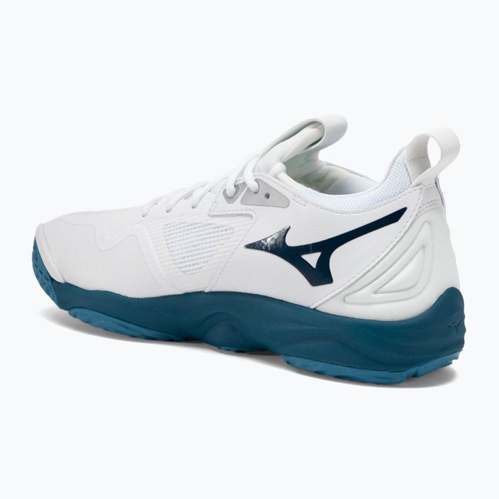Pánska volejbalová obuv Mizuno Wave Momentum 3 white/sailor blue/silver 3