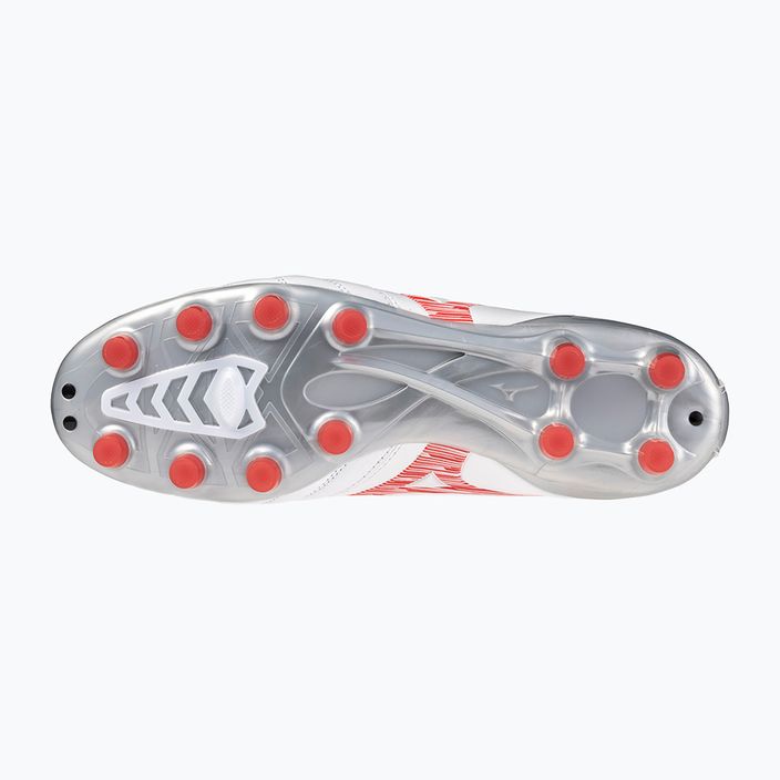 Pánske futbalové topánky Mizuno Morelia Neo IV Pro MD white/ radiant red/ hot coral 4