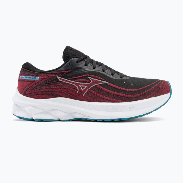 Pánska bežecká obuv Mizuno Wave Skyrise 5 black/white sand/rumba red 2