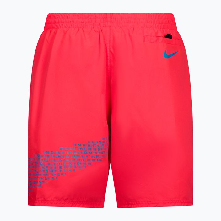 Pánske plavecké šortky Nike Matrix Logo 7" červené NESSA521 2