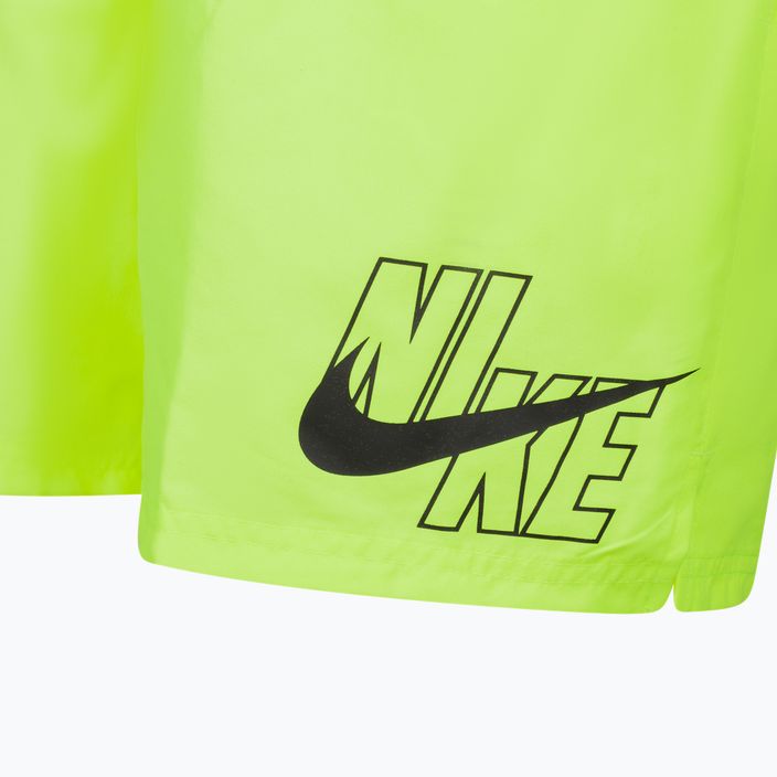 Pánske plavecké šortky Nike Logo Solid 5" Volley žlté NESSA566-737 3