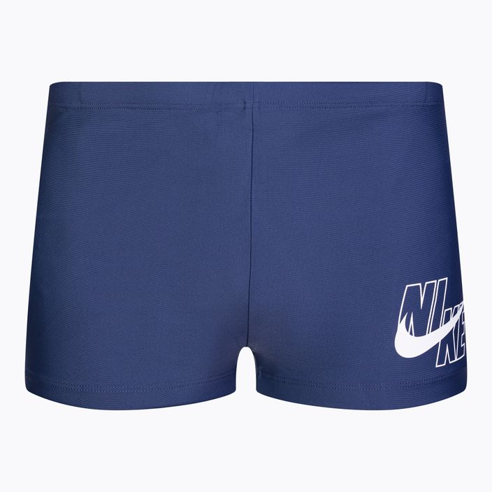 Pánske plavecké boxerky Nike Logo Aquashort modré NESSA547