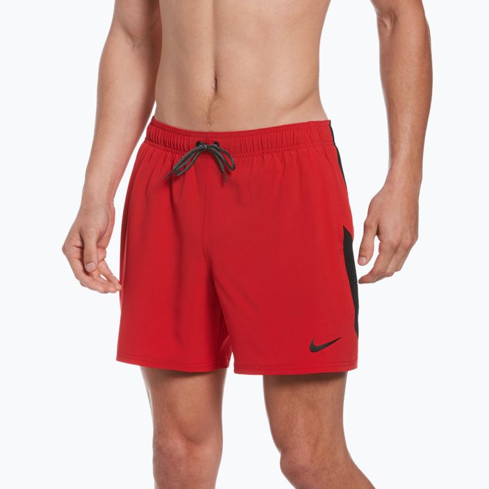 Pánske plavecké šortky Nike Contend 5" Volley červené NESSB500-614 5