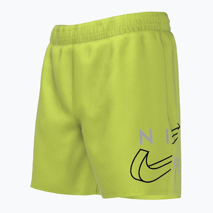 Detské plavecké šortky Nike Split Logo 4" Volley zelené NESSC786-312 5