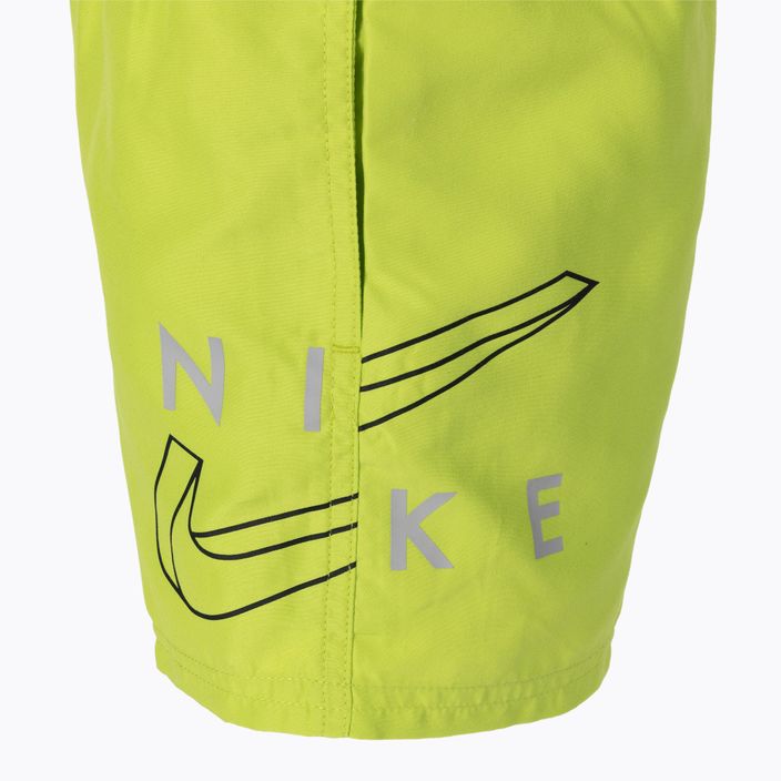 Detské plavecké šortky Nike Split Logo 4" Volley zelené NESSC786-312 3