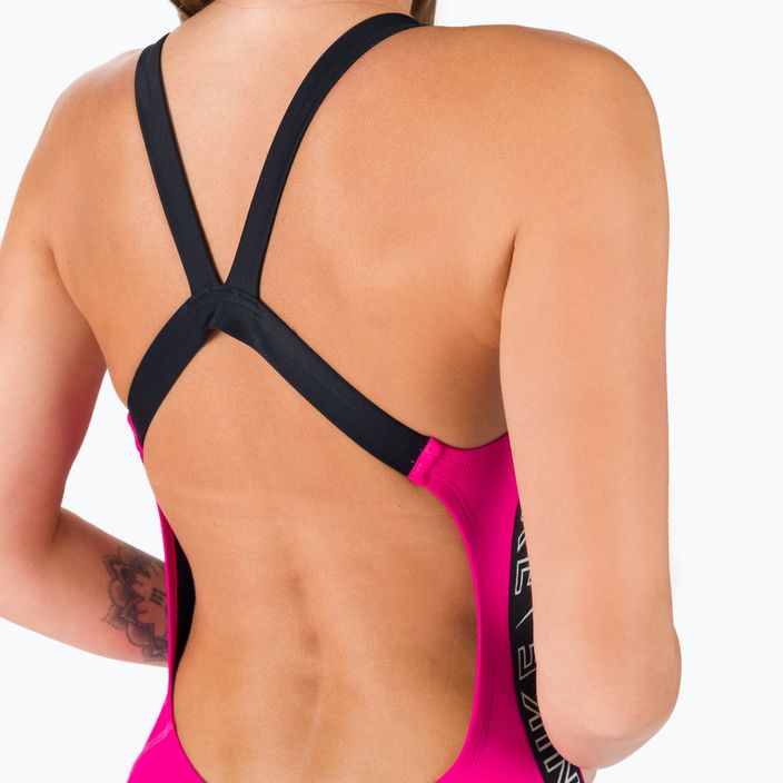 Dámske jednodielne plavky Nike Logo Tape Fastback pink NESSB130-672 8