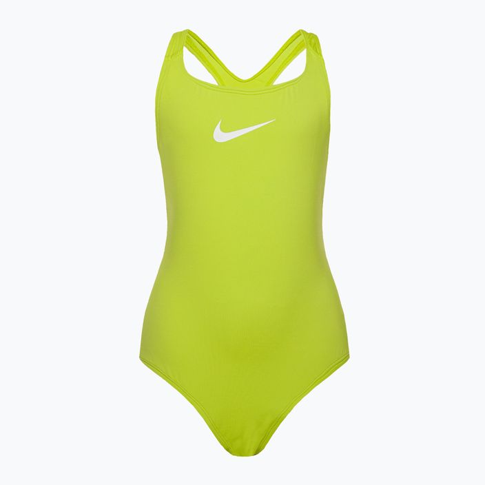 Detské jednodielne plavky Nike Essential Racerback zelené NESSB711-312