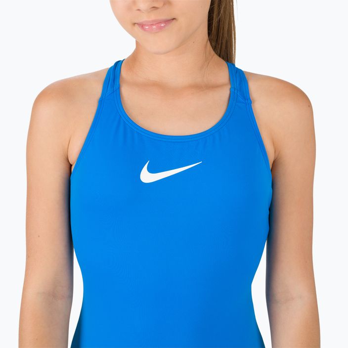 Detské jednodielne plavky Nike Essential Racerback modré NESSB711-458 4