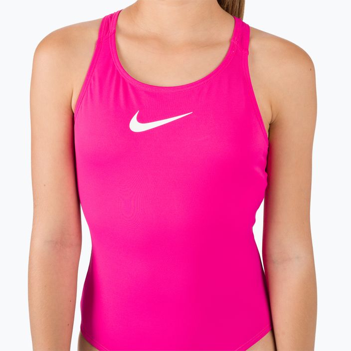Detské jednodielne plavky Nike Essential Racerback ružové NESSB711-672 4