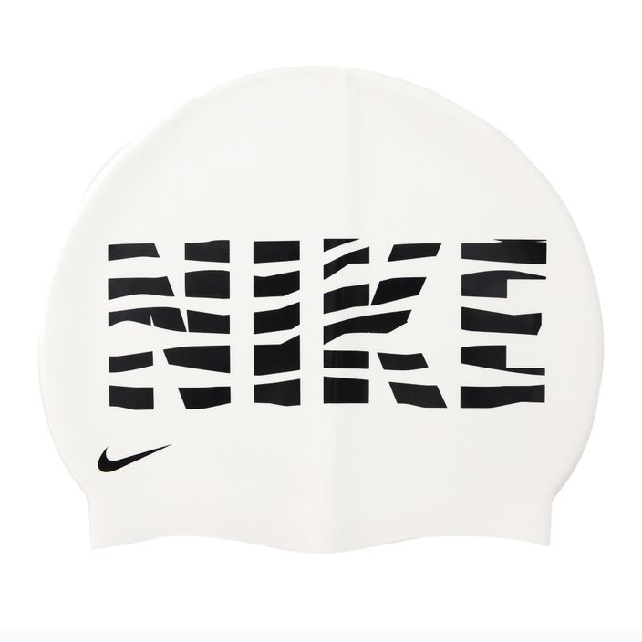 Plavecká čiapka Nike Wave Stripe Graphic 3 biela NESSC160-100 2