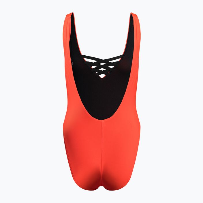 Nike Sneakerkini U-Back dámske jednodielne plavky oranžové NESSC254-631 2