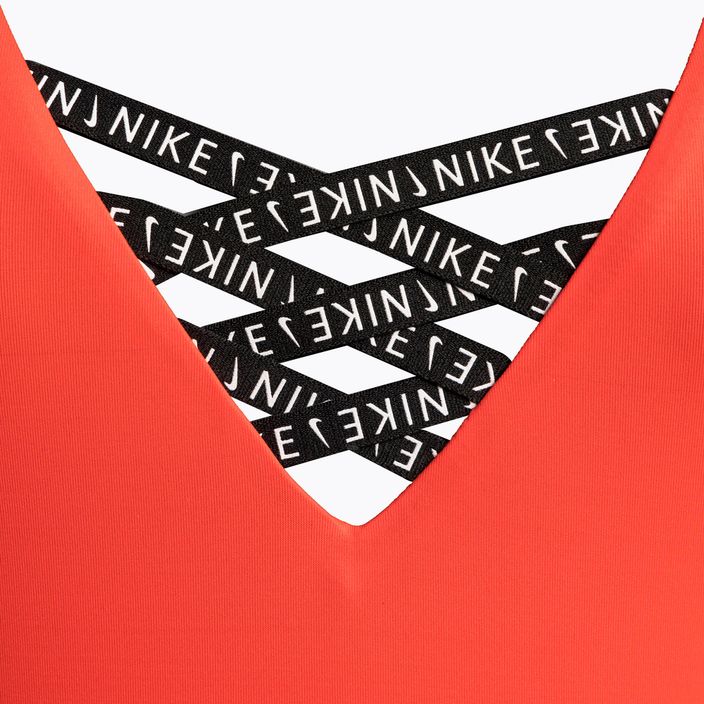 Nike Sneakerkini U-Back dámske jednodielne plavky oranžové NESSC254-631 3
