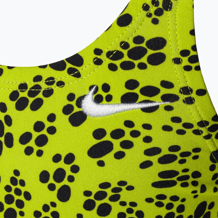 Detské jednodielne plavky Nike s viacnásobnou potlačou Fastback Green NESSC755-312 3