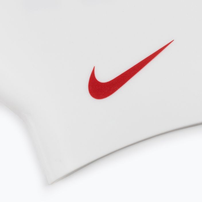 Nike Jdi Slogan červeno-biela plavecká čiapka NESS9164-613 3