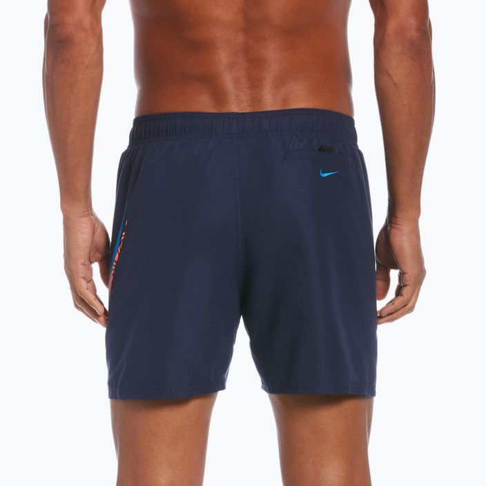 Pánske plavecké šortky Nike Liquify Swoosh 5" Volley navy blue NESSC611-440 2