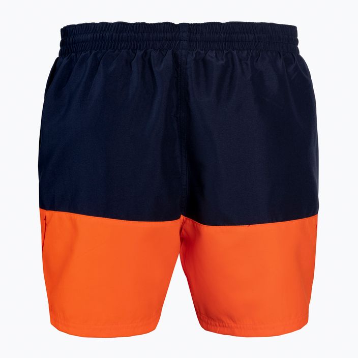 Pánske plavecké šortky Nike Split 5" Volley námornícka modrá a oranžová NESSB451-822 3