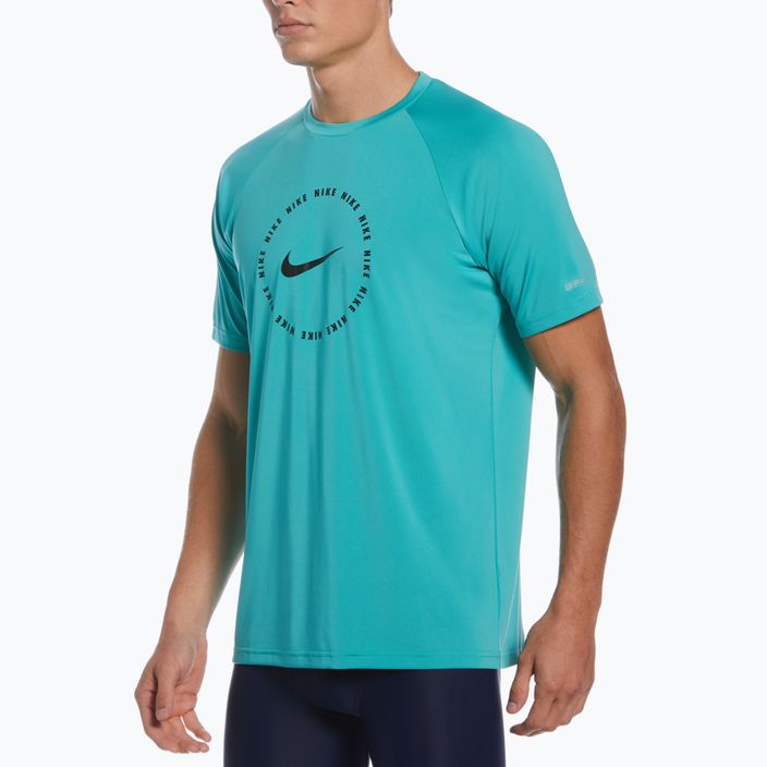 Pánske tréningové tričko Nike Ring Logo tyrkysové NESSC666-339 8