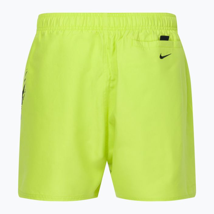 Pánske plavecké šortky Nike Liquify Swoosh 5" Volley zelené NESSC611-312 2
