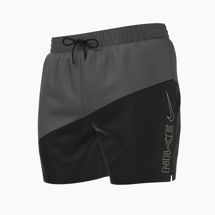 Pánske plavecké šortky Nike Block Swoosh 5" Volley black NESSC492-001