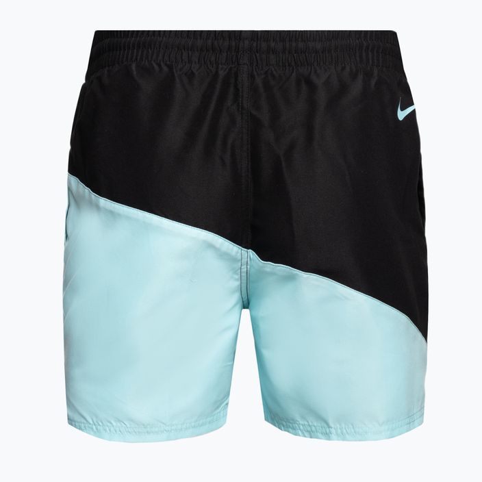 Pánske plavecké šortky Nike Block Swoosh 5" Volley modré NESSC492 2