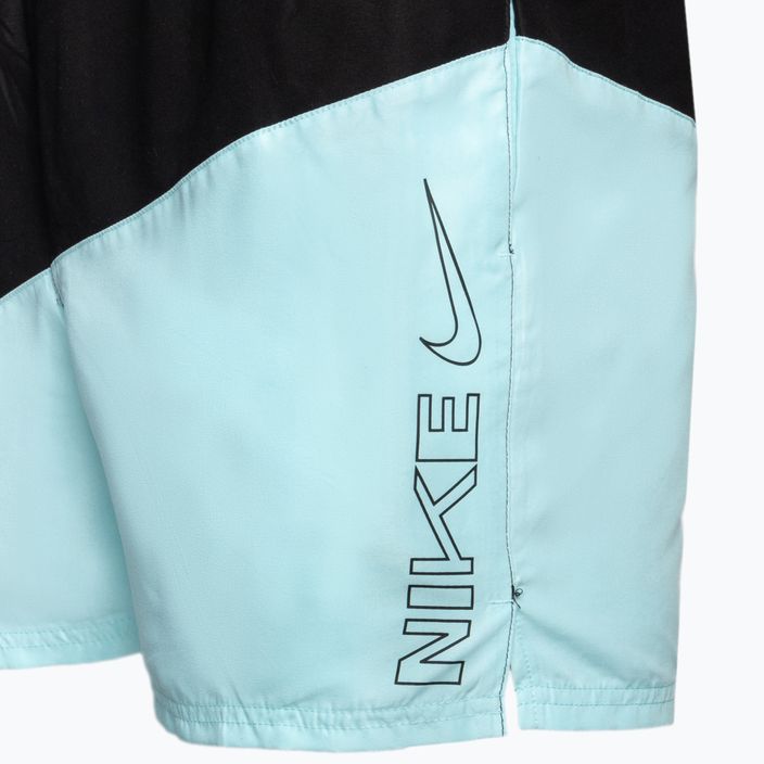 Pánske plavecké šortky Nike Block Swoosh 5" Volley modré NESSC492 3