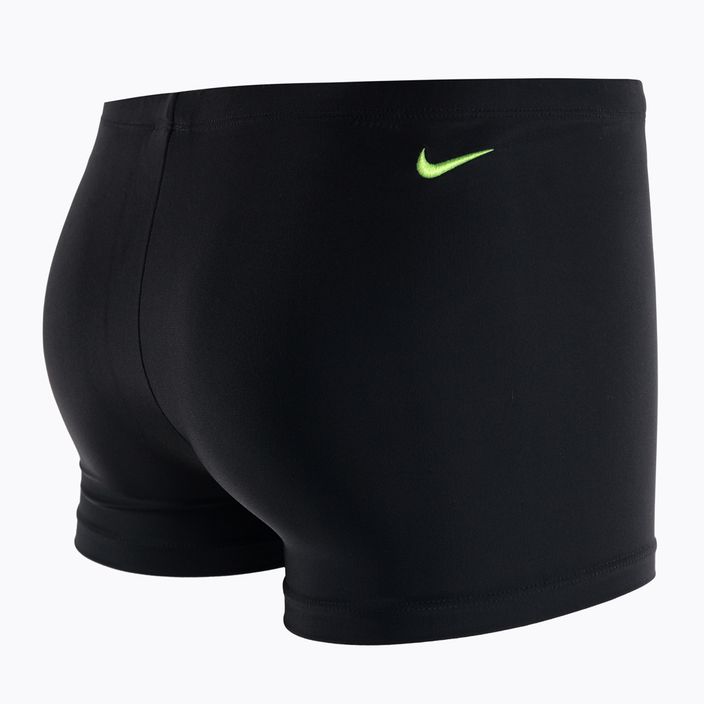 Pánske plavkové boxerky Nike Reflect Logo Square Leg čierne NESSC583 4