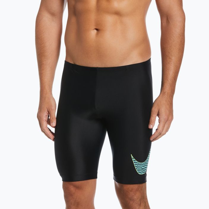 Pánske plavky Nike Multi Logo Jammer čierne NESSC588 4