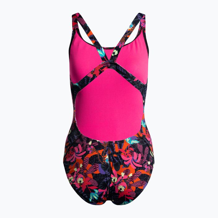 Dámske jednodielne plavky Nike Multiple Print Fastback pink NESSC050-678 2