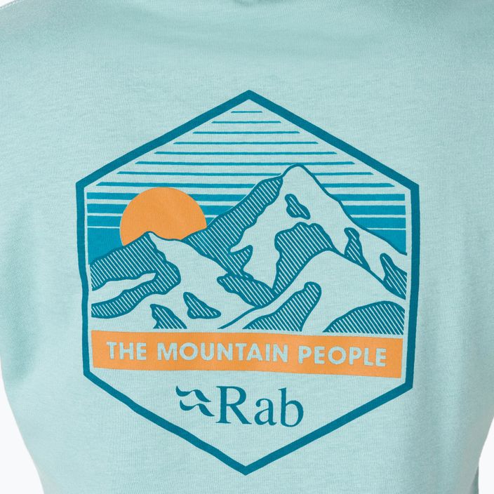 Dámske trekové tričko Rab Stance Mountain Peak green QCB-67 5