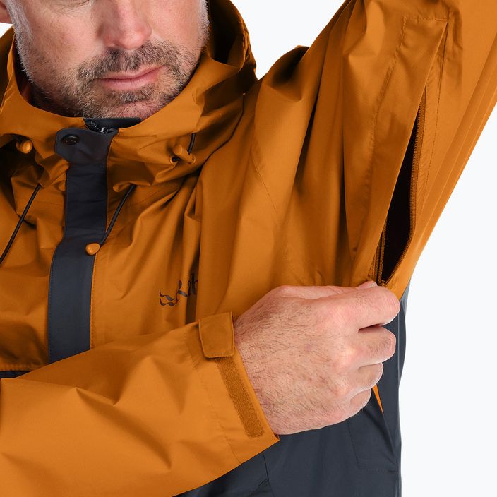 Rab Downpour Eco pánska bunda do dažďa oranžová QWG-82-MAB-SML 5