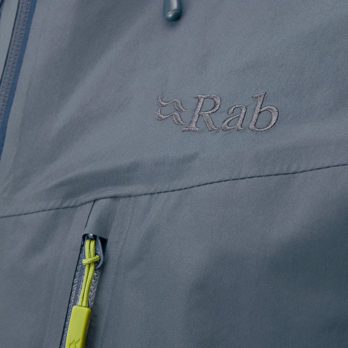 Pánska bunda do dažďa Rab Latok Paclite Plus modrá QWH-55 7