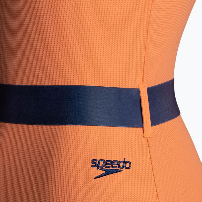 Speedo Dámske jednodielne plavky s pásom Deep U-Back oranžové 8-00307415485 3