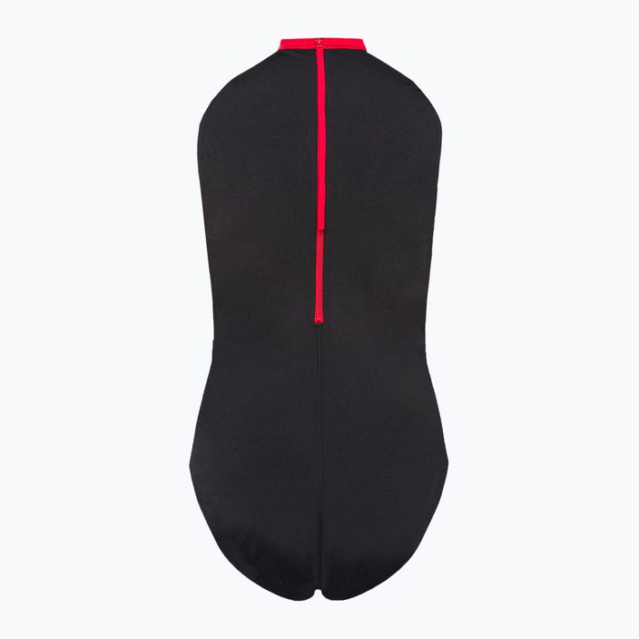 Speedo dámske jednodielne plavky Digital Placement Hydrasuit black-red 8-1244515213 2