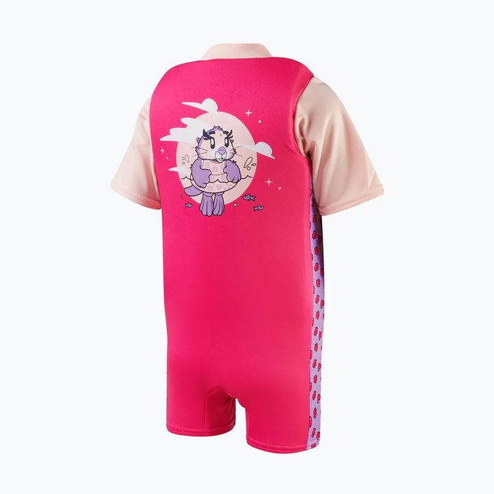 Detský plávajúci oblek Speedo s potlačou ružový 8-1225814683 2