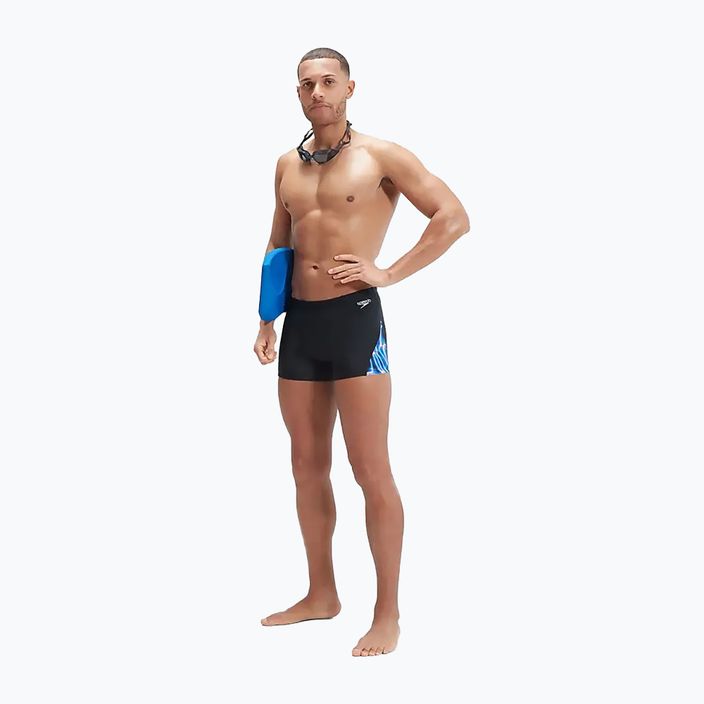 Pánske plavecké boxerky Speedo Allover Digi V-Cut black/blue 11
