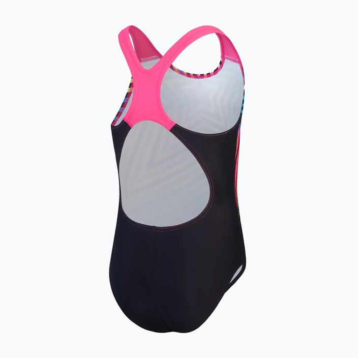 Detské jednodielne plavky Speedo Digital Placement Splashback black/lemon driz/flare pink/true cobalt 3