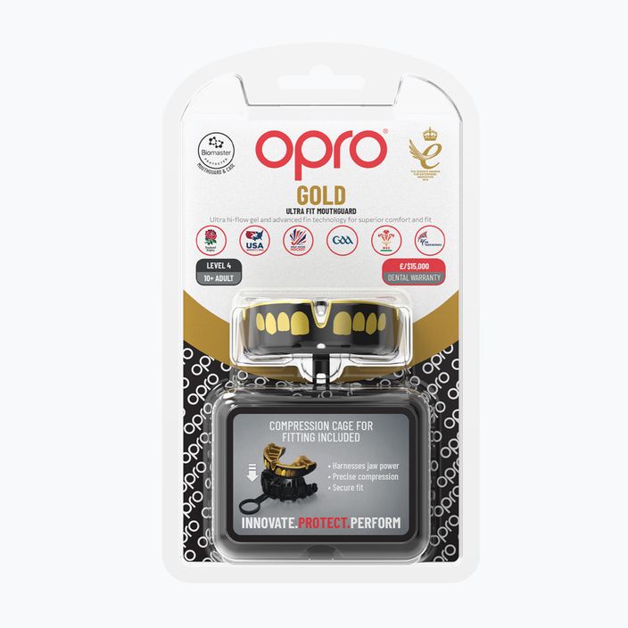 Chránič zubov Opro Gold GEN5 čierno-zlatý 2