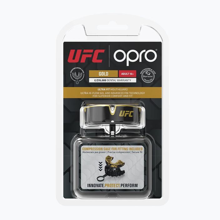Opro UFC GEN2 čierno-zlatý chránič čeľustí 9608-GOLD 2