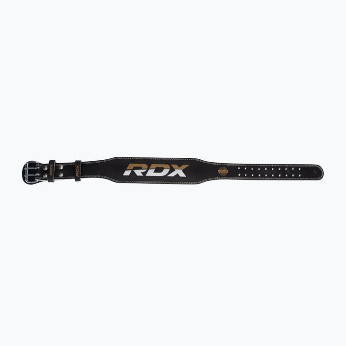 RDX Belt 4" kožený vzpieračský opasok čierny WBS-4RB 4