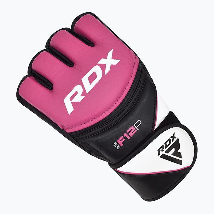 RDX Nový model grapplingových rukavíc ružovej farby GGRF-12P 9