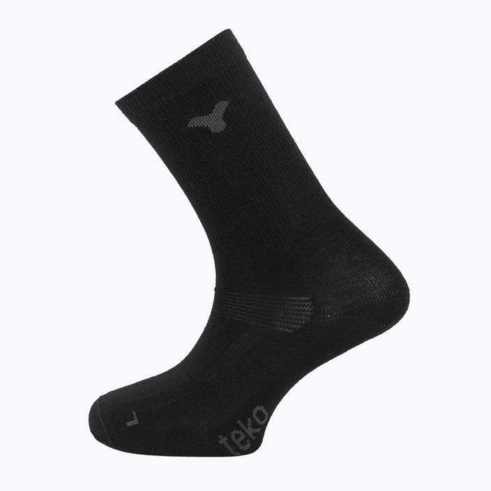 TEKO Ecobaseliner 1.0 Merino trekingové ponožky 2 páry čierne 2